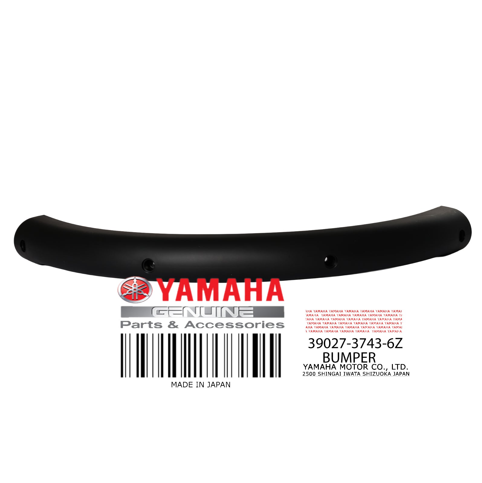 39027-3743-6Z BUMPER FRONT F. BLACK