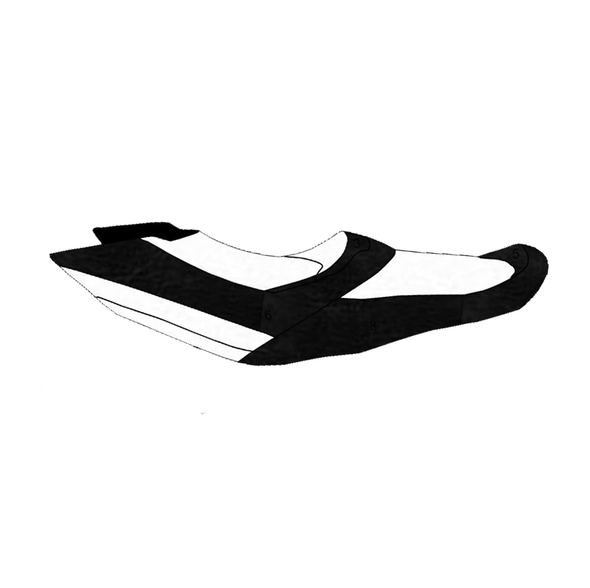 BlackTip Jetsports Seat Cover for Sea-Doo GTX/LTD iS/GTX is 155/215 2009-2015