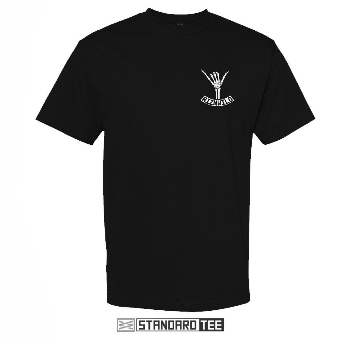 SHAKA MEN&#39;S STAPLE TEE IN BLACK