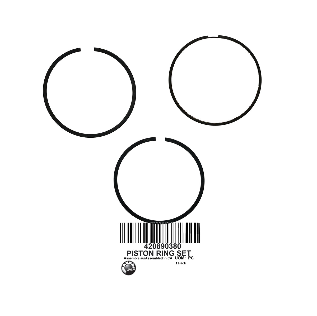 420890380 PISTON- SET RING- STANDARD