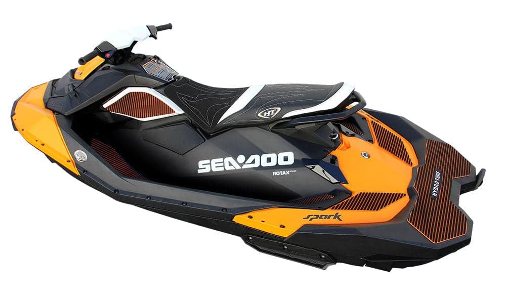 Hydro-Turf Premier Seat Cover for Sea-Doo 14-22 Spark 3-Up (Black/White