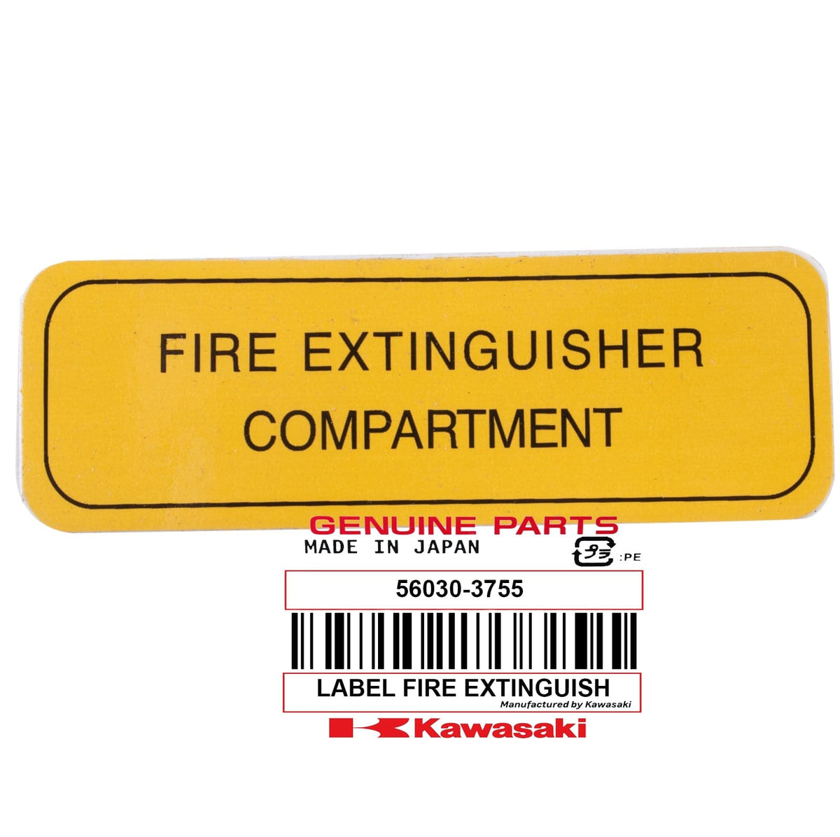 56030-3755 LABEL FIRE EXTINGUISH