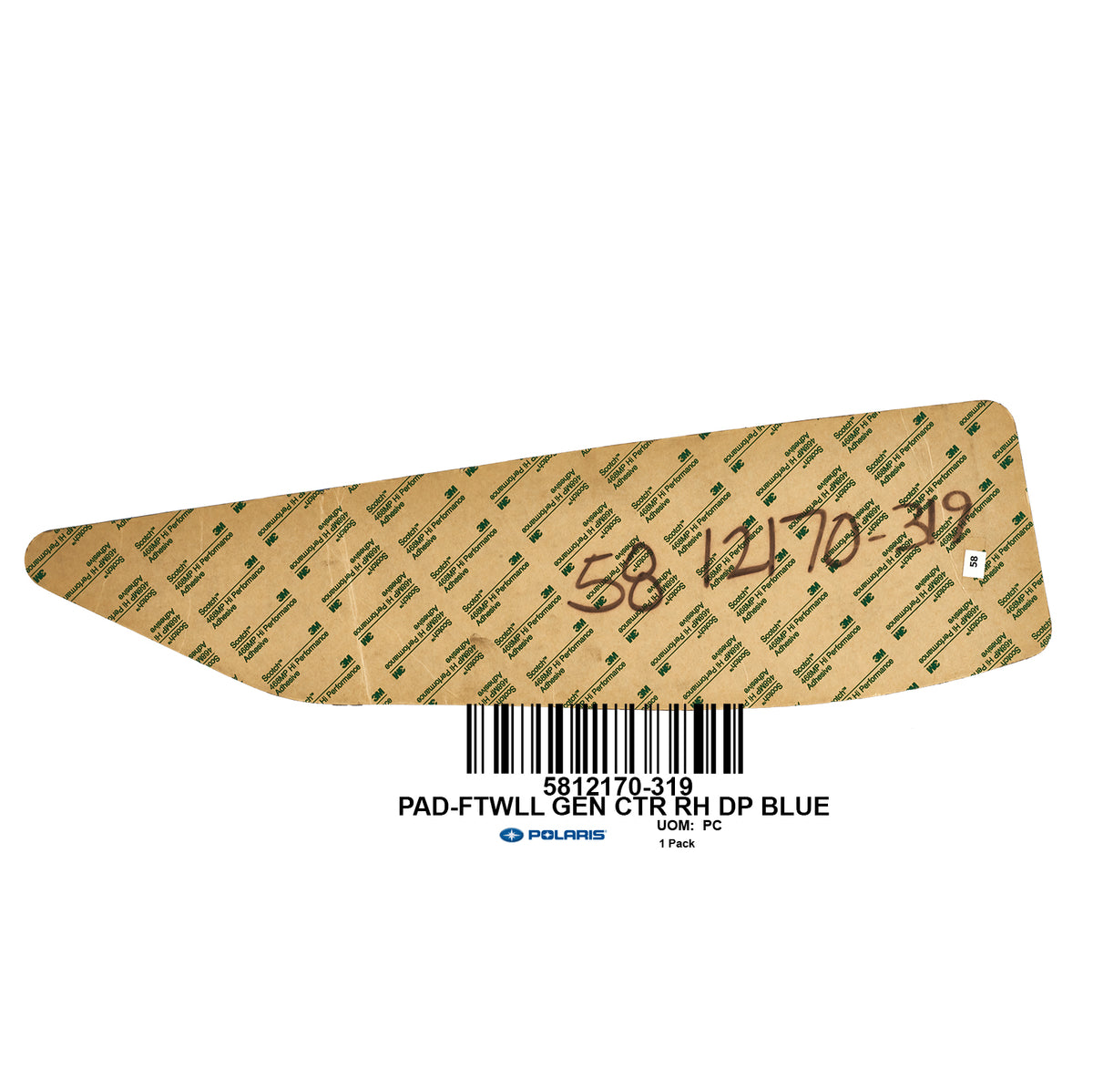 PADFTWLL GEN CTR RH DP BLUE