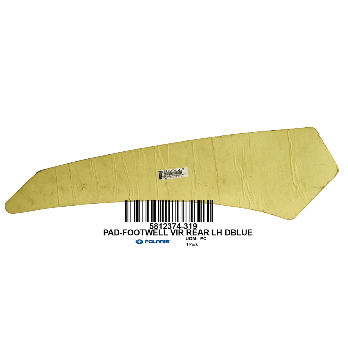 PADFOOTWELL VIR REAR LH DBLUE