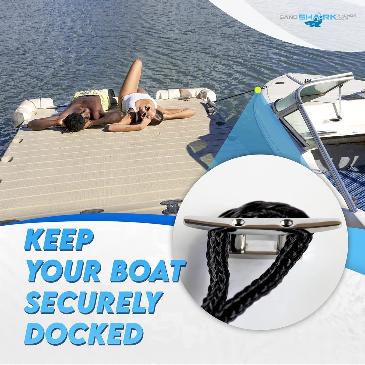 6-9 ft Bungee Dock Line  - The Ultimate Docking Solution for Your Watercraft