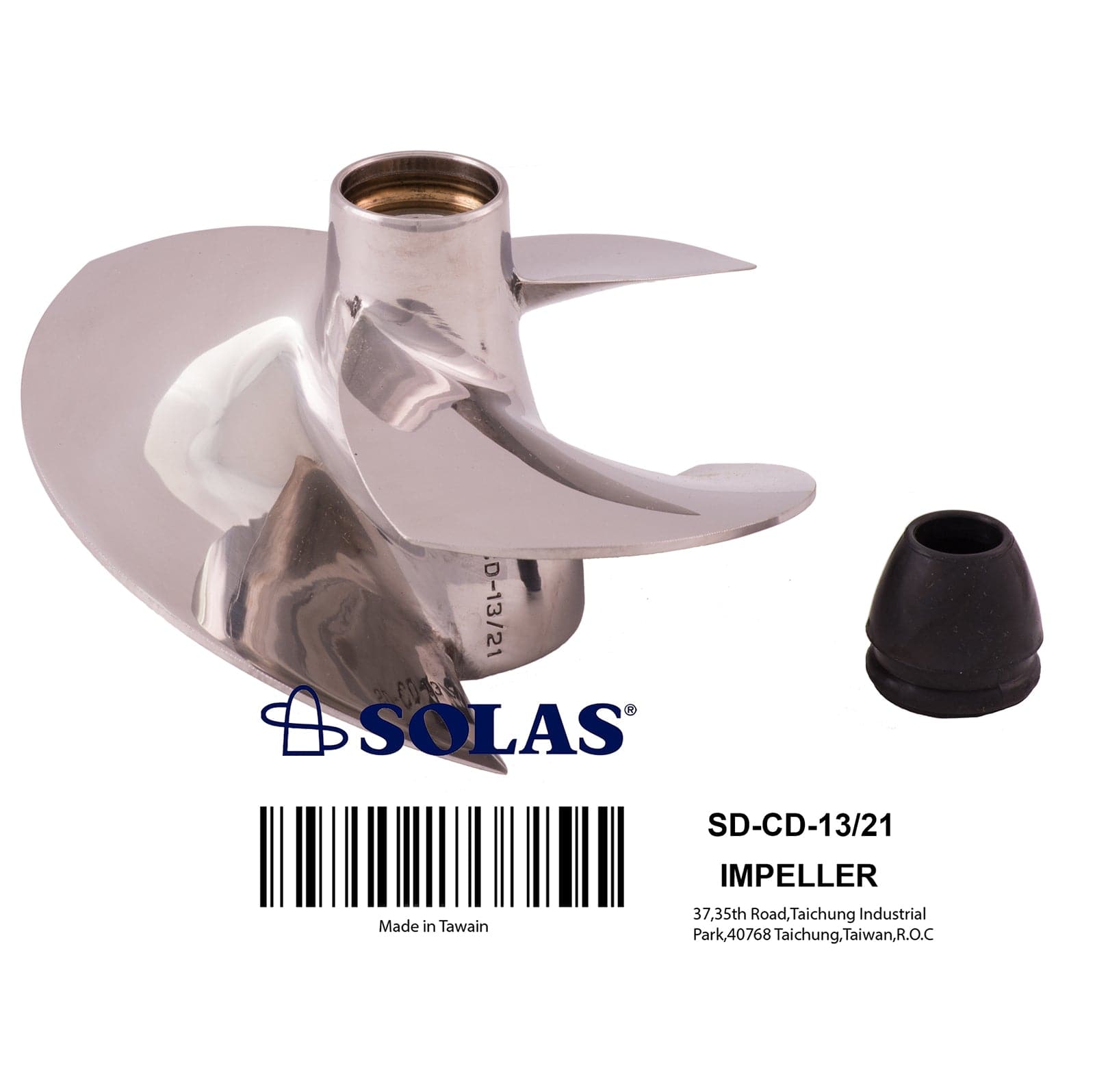 Solas Concord Series Impeller compatible with Sea-Doo SPX/GTX/XP 1993-1995
