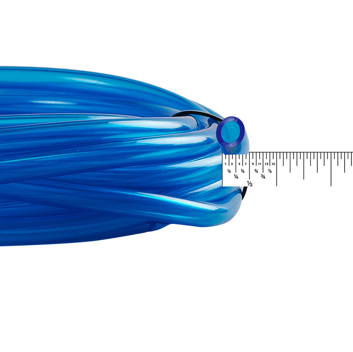 Fuel Line 25&#39; 1/4&quot; Clear Blue