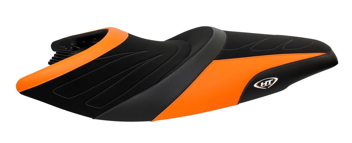 Hydro-Turf Premier Seat Cover compatible with Yamaha 11-14 VXR (Black/Orange)