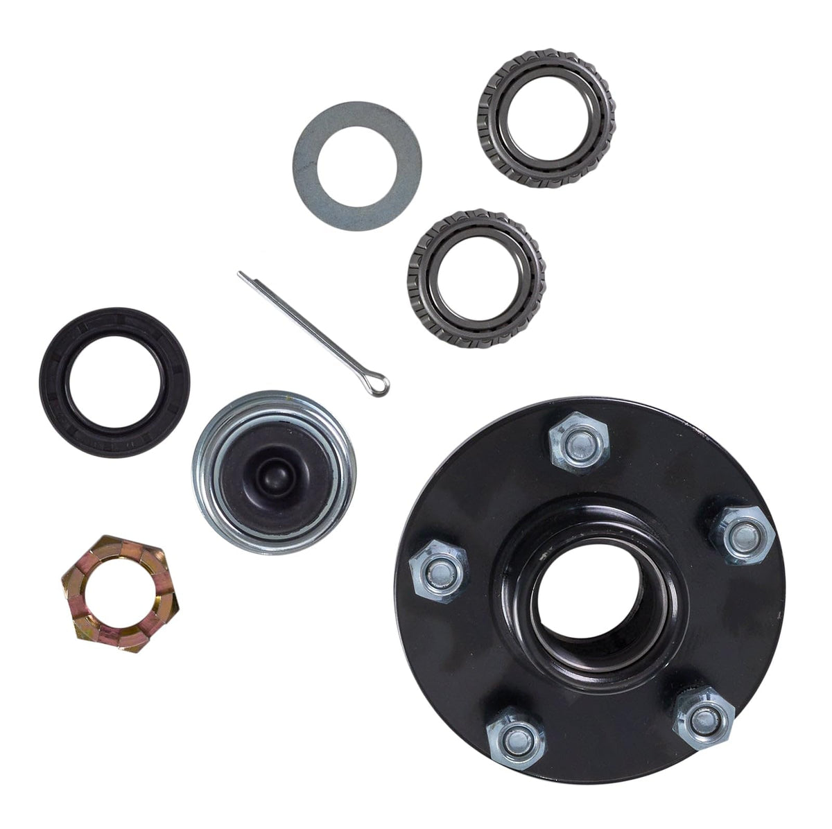 SBT 5-Bolt Trailer Hub Kit, 1 1/16 Inch Bearing