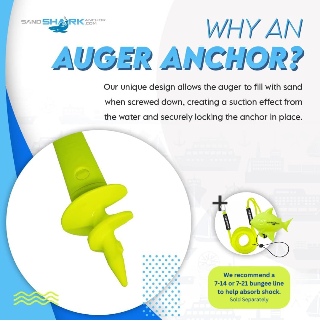 Sport Anchor - Shallow Water Anchor Pole for Boats and PWC. Easy Storage, High-Strength ABS (4&#39; tall)