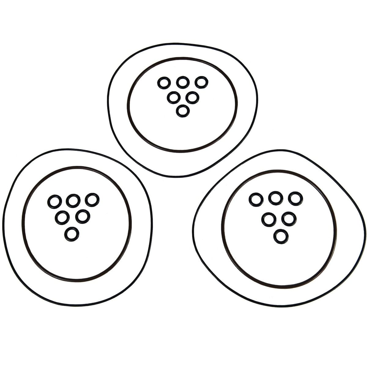 SBT Head O-Ring Kit Fits TigerShark 3004-081 3003-227 3004-080 900 1000