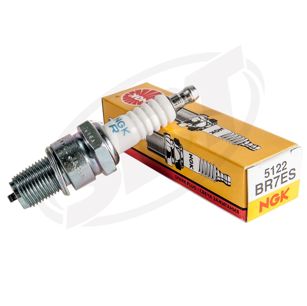 NGK BR7ES Spark Plug compatible with Sea-Doo and Kawasaki JS/X2/SX/Jetmate/TS/SC/SP/GT