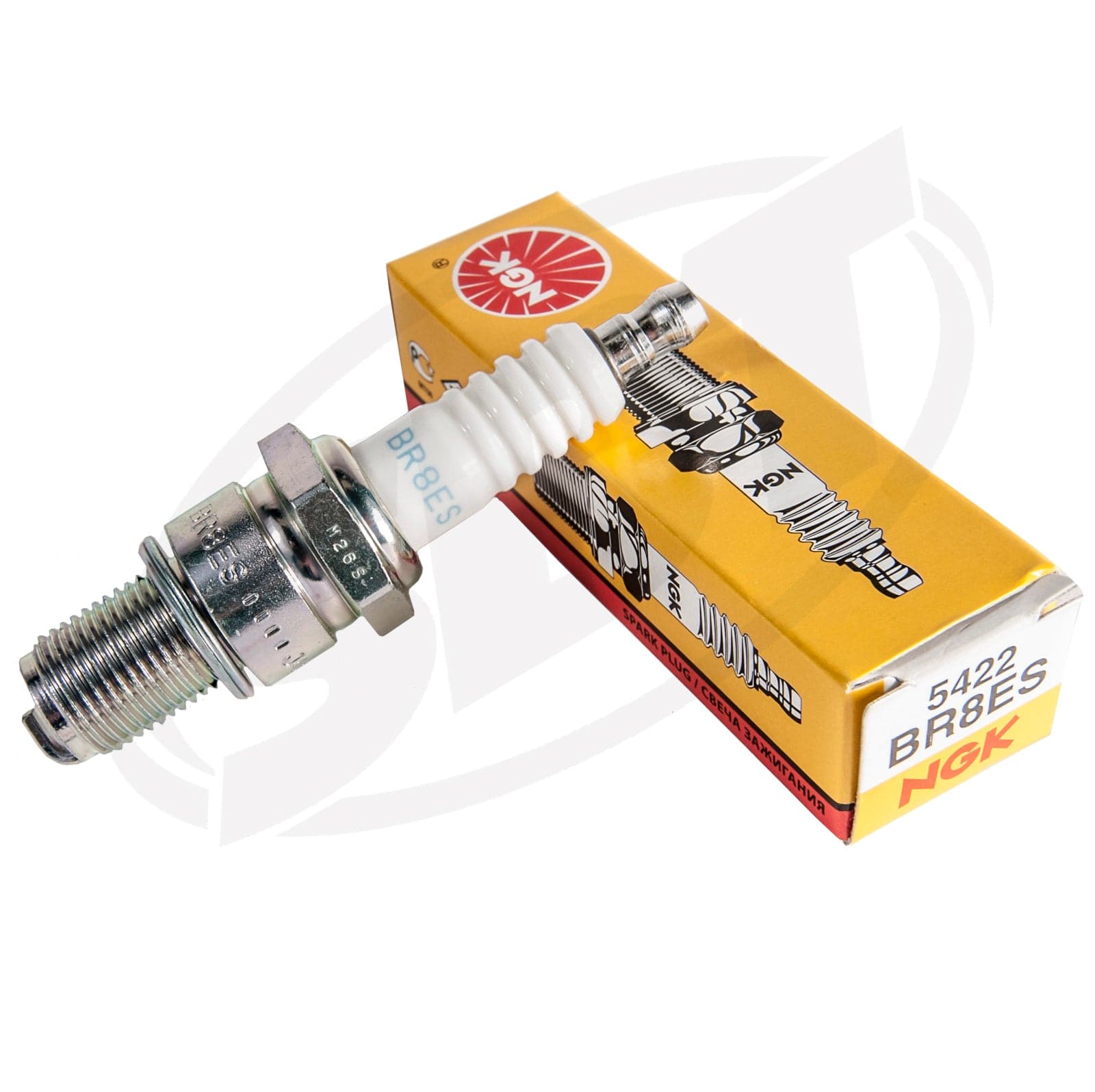 NGK BR8ES Spark Plugs compatible with Sea-Doo, Kawasaki and Yamaha - Image 2