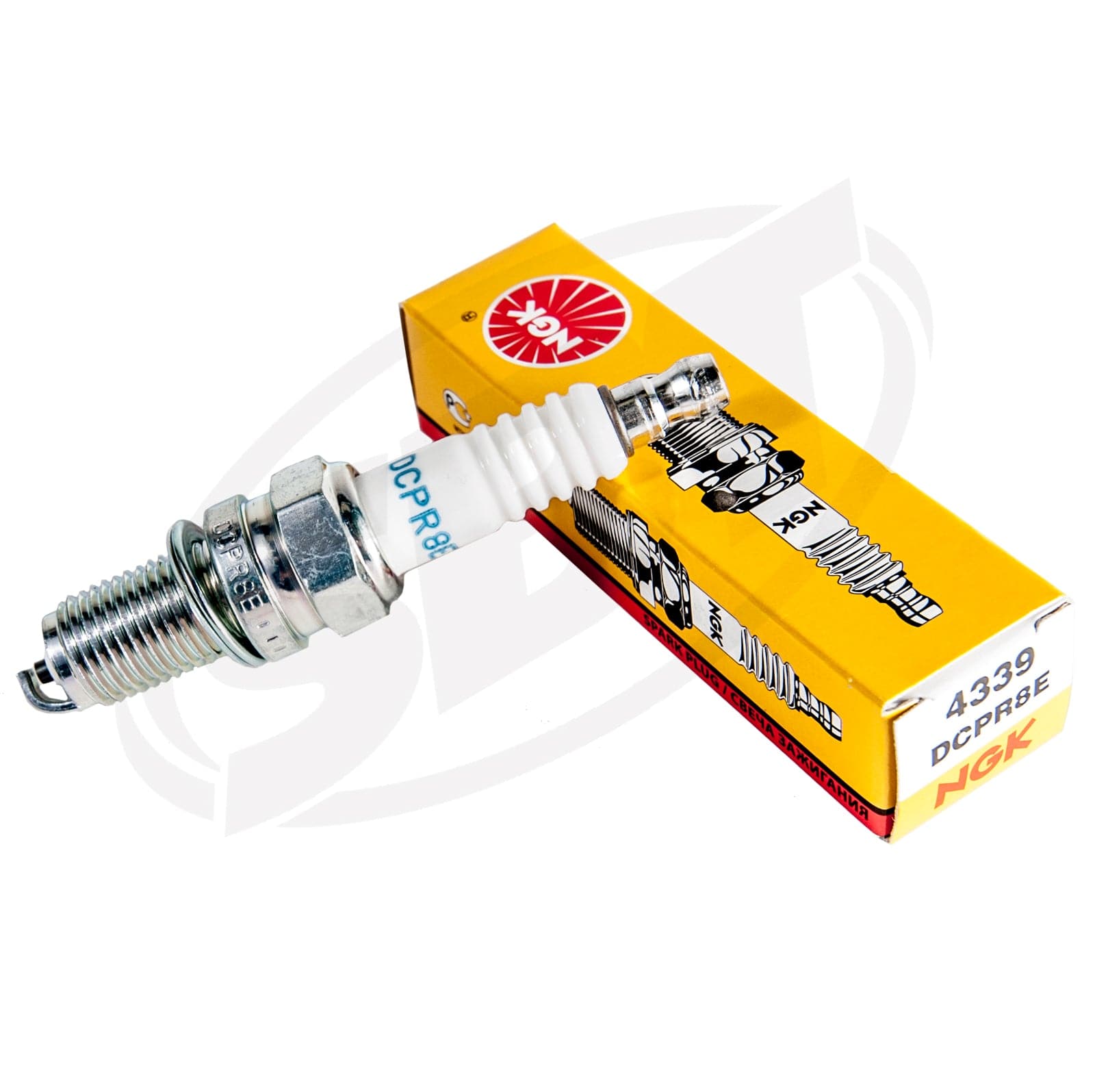 NGK DCPR8E Spark Plug compatible with Sea-Doo GTX/Sportster/Speedster/RXP/Challenger/RXP/RXT - Image 2