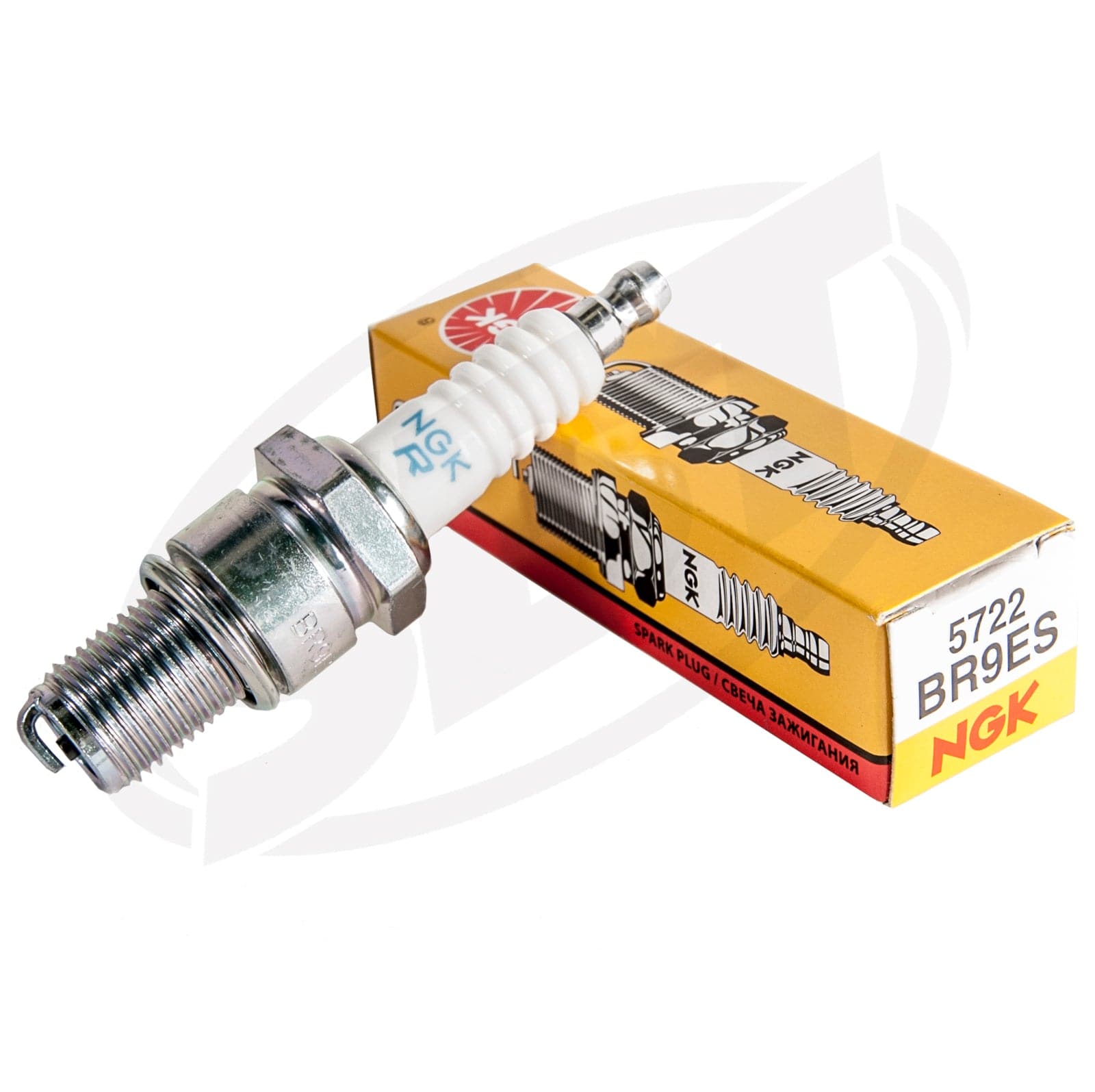 NGK BR9ES Spark Plug compatible with Kawasaki and Tigershark ZXI/Monte Carlo/STX/Ultra/STS - Image 2