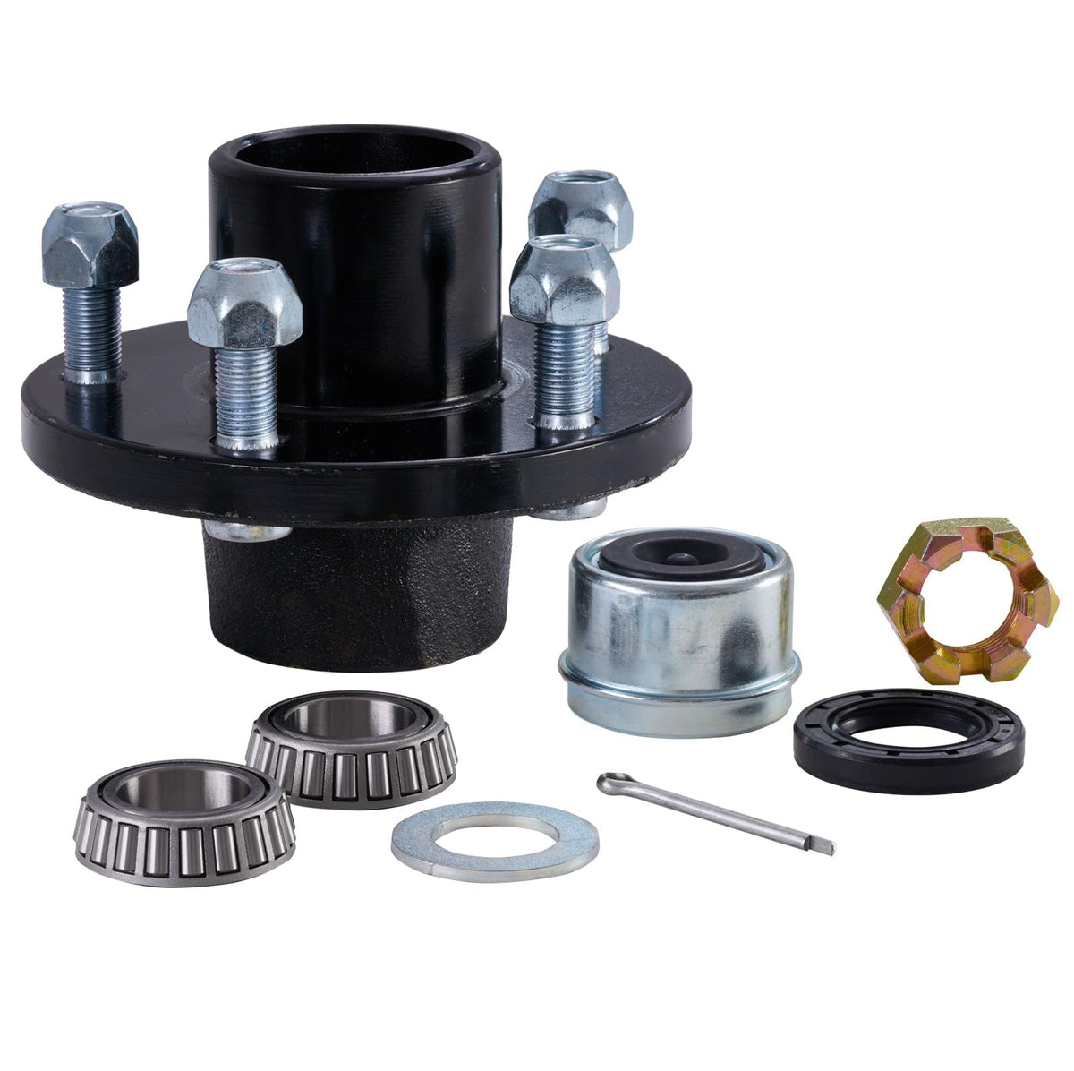 SBT 5-Bolt Trailer Hub Kit, 1 1/16 Inch Bearing