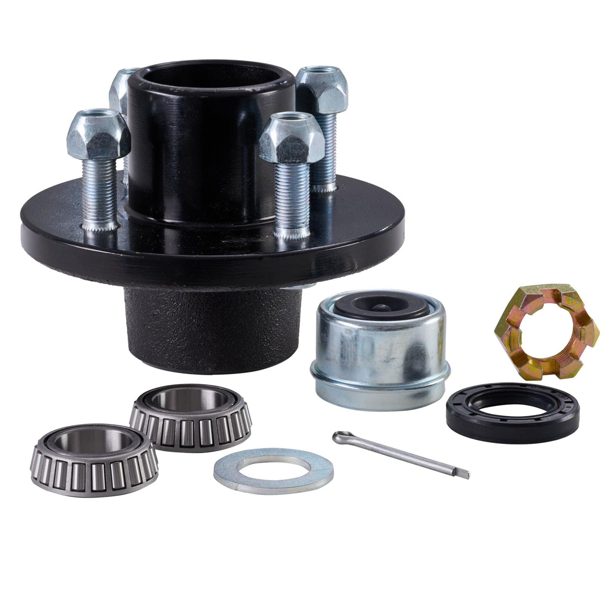 SBT Trailer Hub Kit 4-Bolt hub with 1” Bearing Size