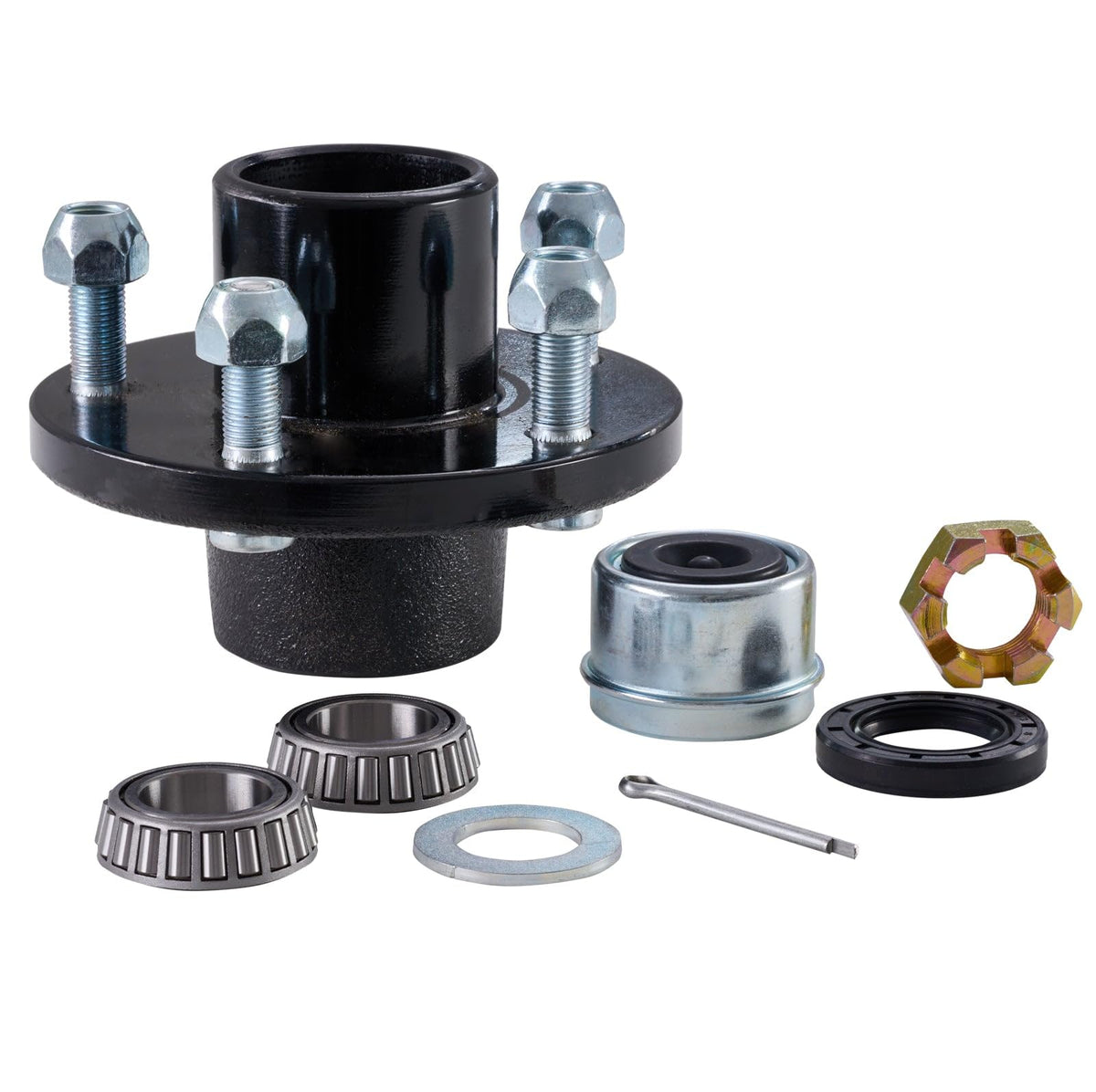 SBT 5-Bolt Trailer Hub Kit, 1" Bearing