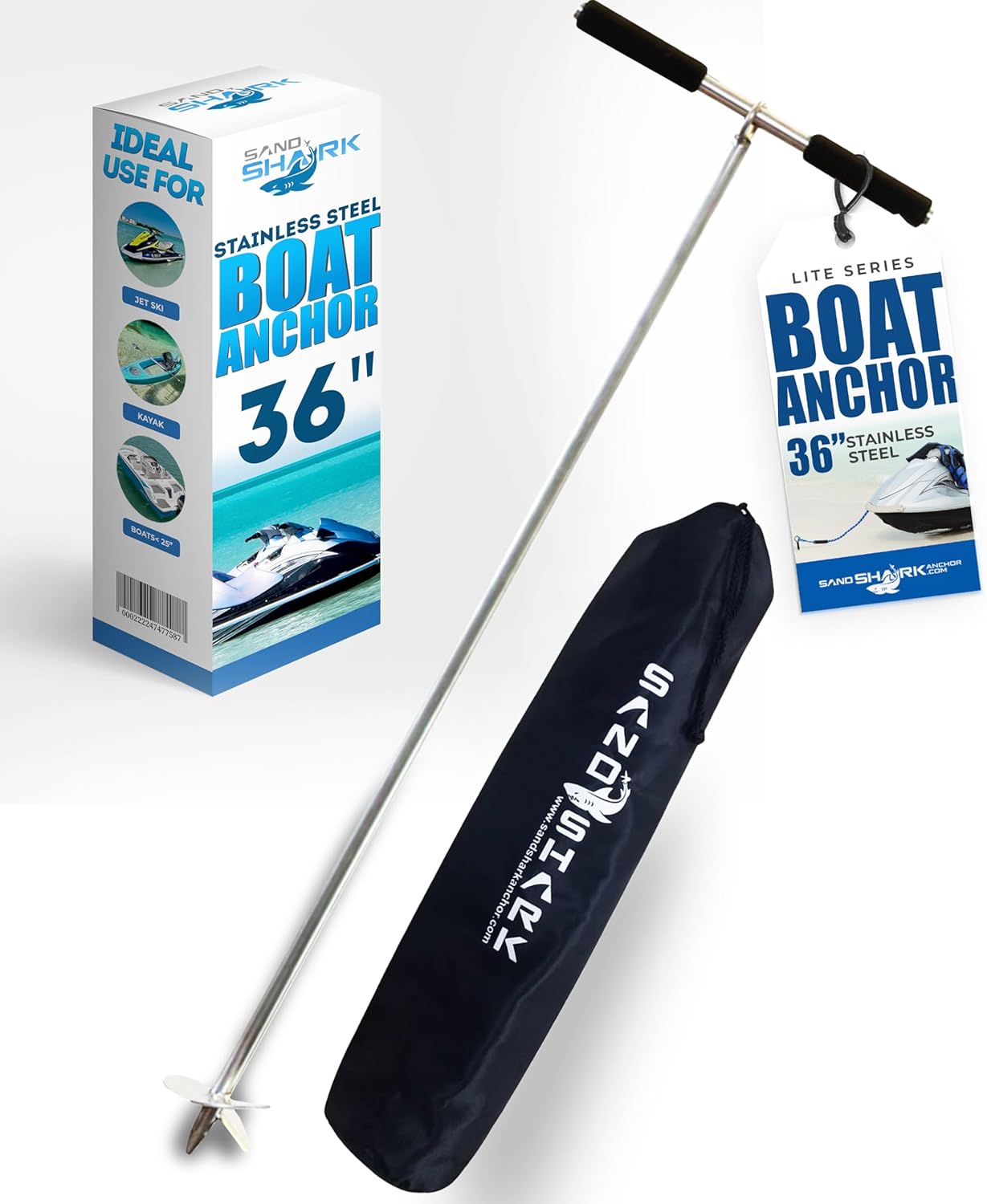 Lite 36 Anchor – Reliable, Portable Anchor for Boats and Pontoons - Inflatable Anchor