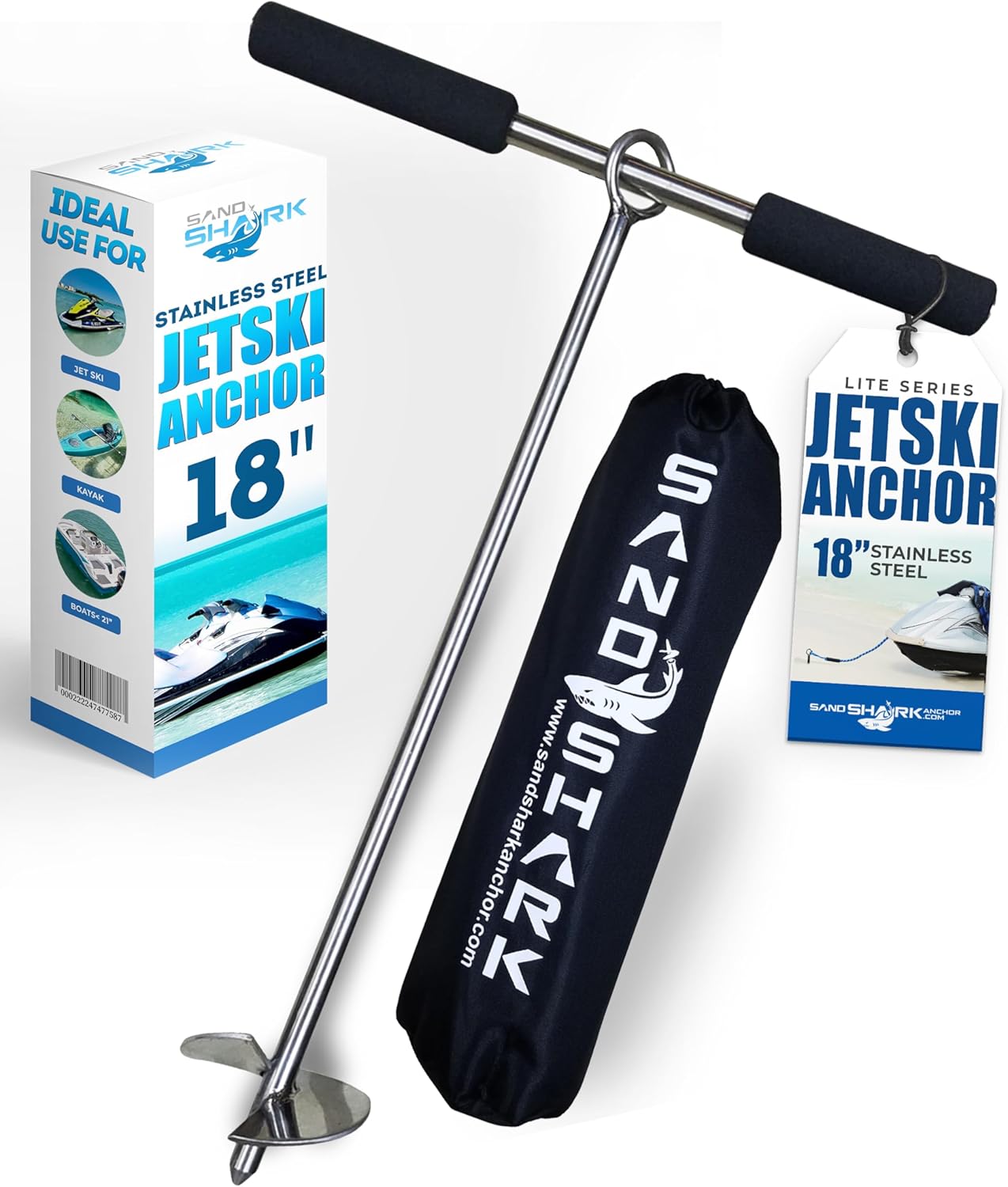 Lite 18 Anchor – Reliable, Portable Anchor for Jet Ski, Kayak, Small Boats