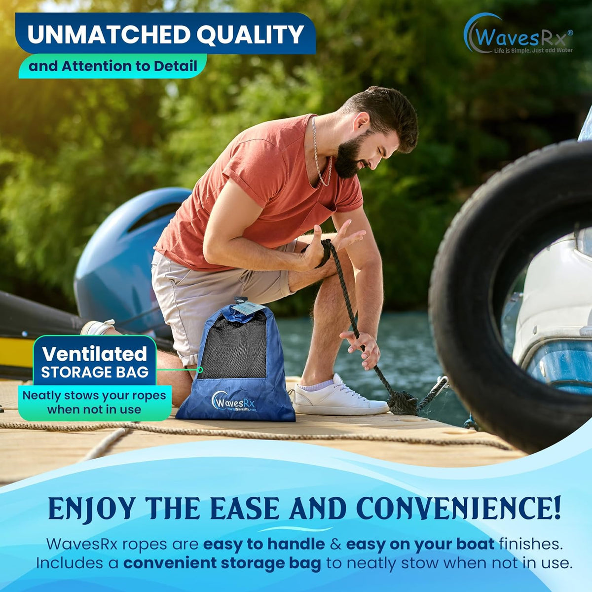 3/8” X 15’ PREMIUM DOCK LINE