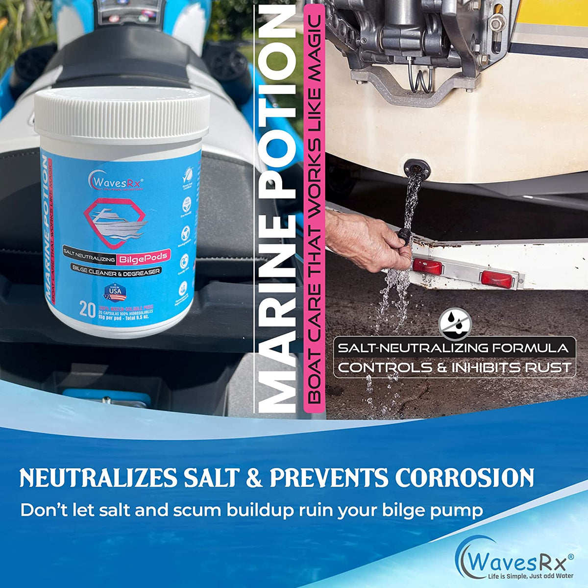 SALT-NEUTRALIZING BILGEPODS