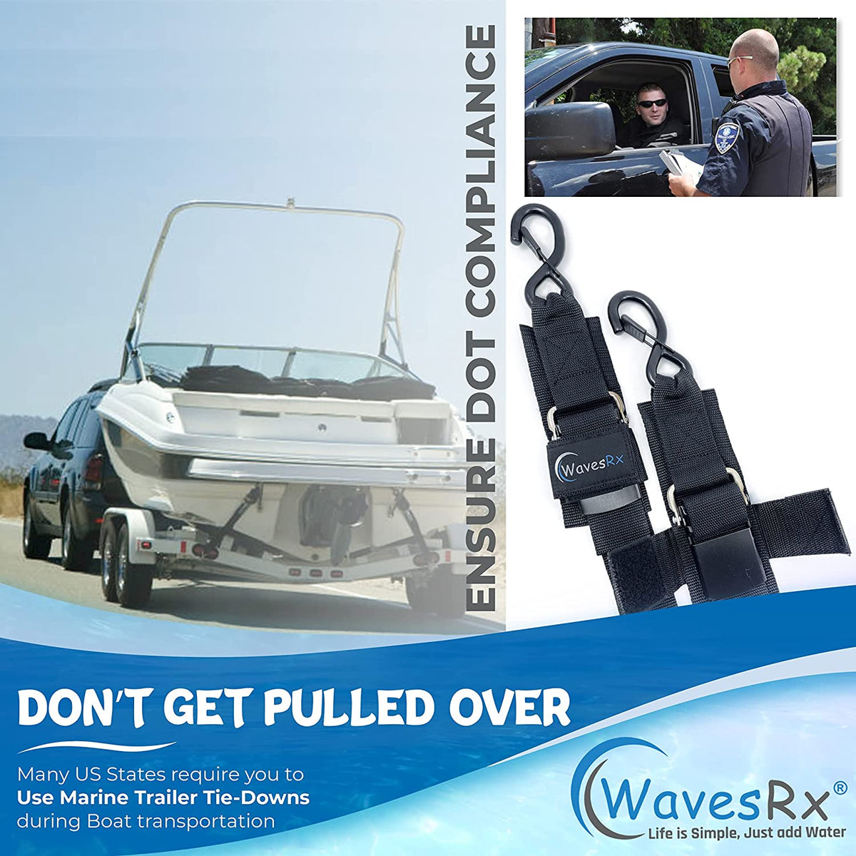 48IN BOAT TRANSOM STRAPS