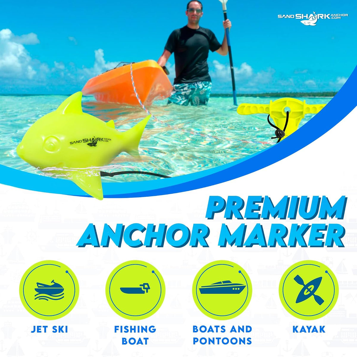 SandShark Marker Buoy – Essential For Anchor Safety &amp; Visibility