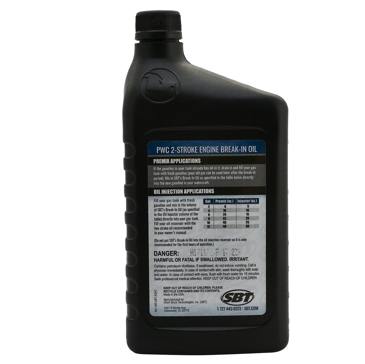 SBT Break-In Oil compatible with Kawasaki X2, TS, 900 STX; Sea-Doo Superjet, XP; Polaris SLH; Ya