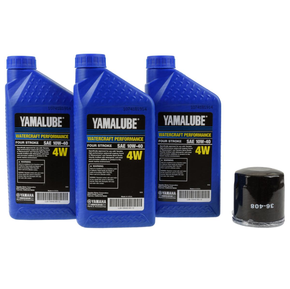 Yamaha 1.0 1.1L 4-Stroke Motors LUB-WTRCG-KT-00 Oil Change Kit without extraction pump