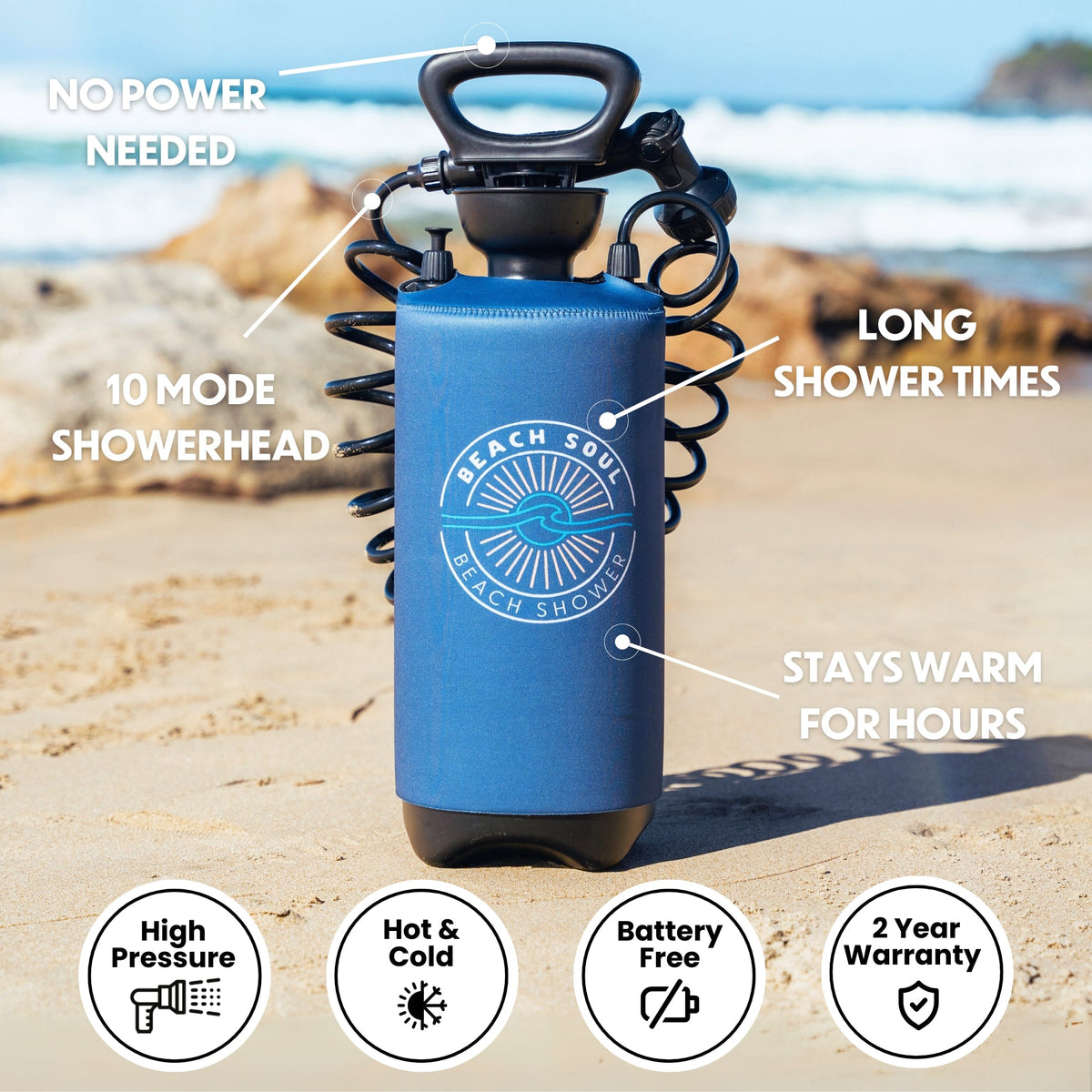 Portable Shower Ocean Rise 2.1G