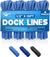 4-Pack Premium Dock Lines – Heavy Duty for Boats, Jet Skis, and Pontoons (1/2"x15')