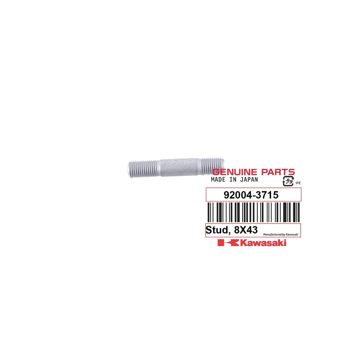 92004-3715 STUD 8X43