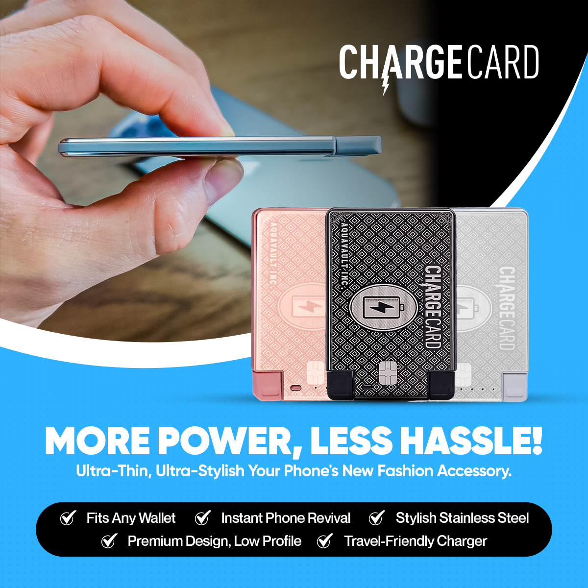 The World's Thinnest Portable Charger - The ChargeCard®