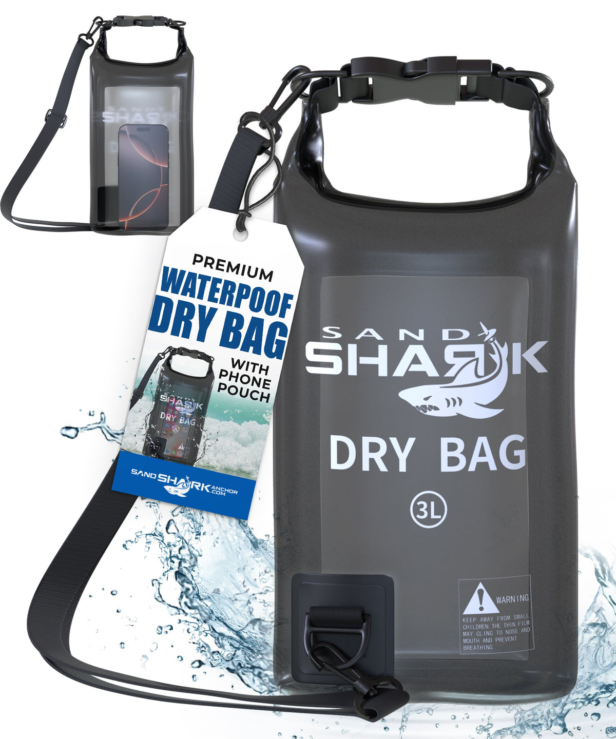 SandShark Anchor 3L Waterproof Dry Bag – Compact &amp; Durable