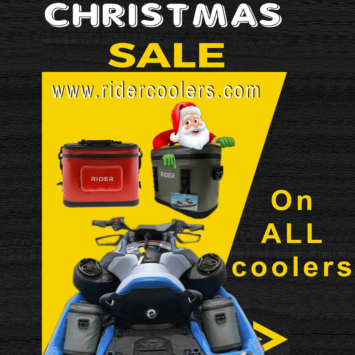 Rider PWC Coolers Jet Ski Coolers Set of 2 Pink