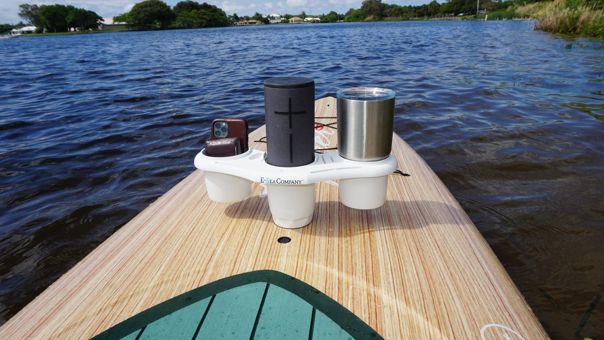 E-Sea Caddy Pro - Suction Mounted Drink Holder-White