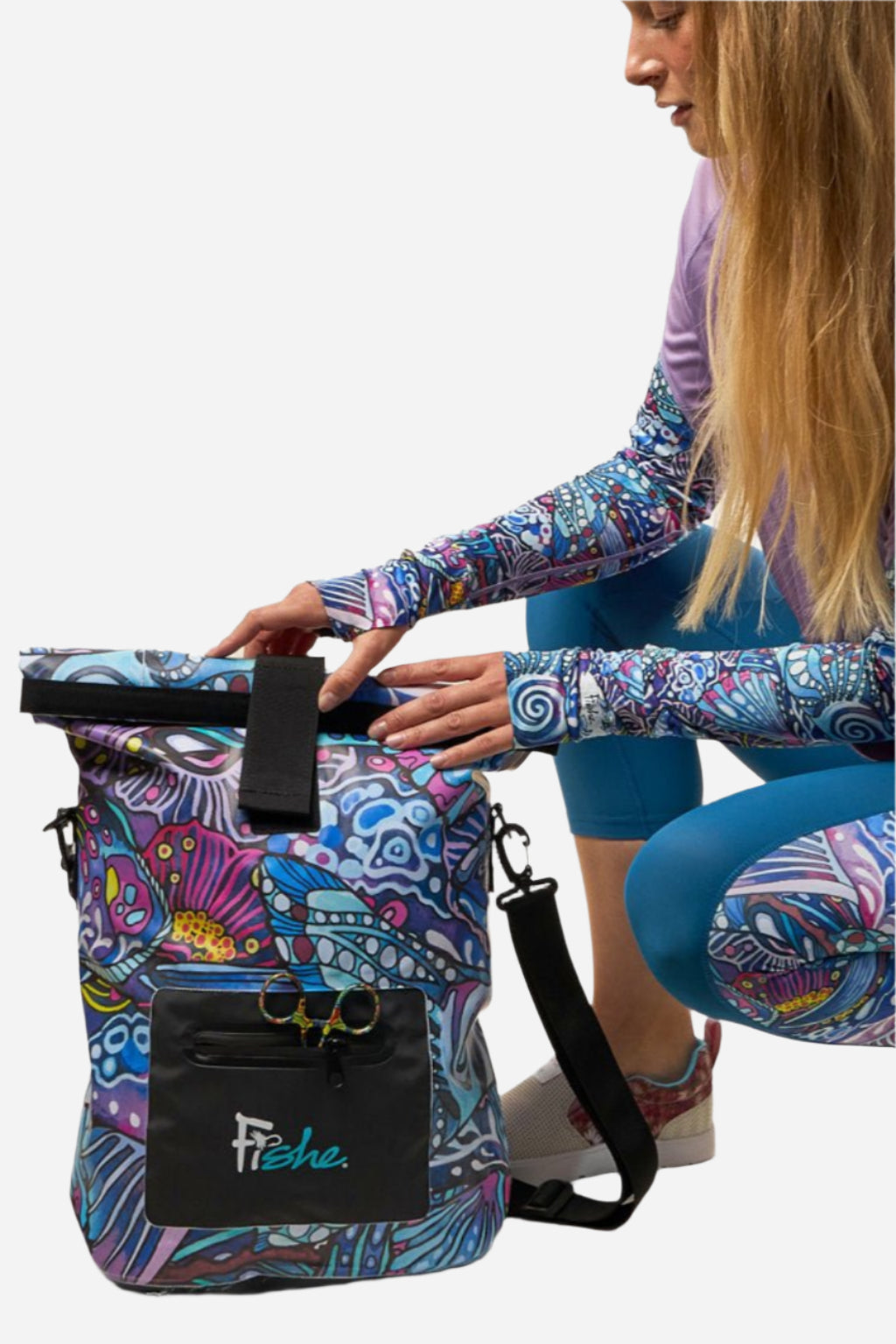 Enchanted Grayling Roll Tote Dry Bag