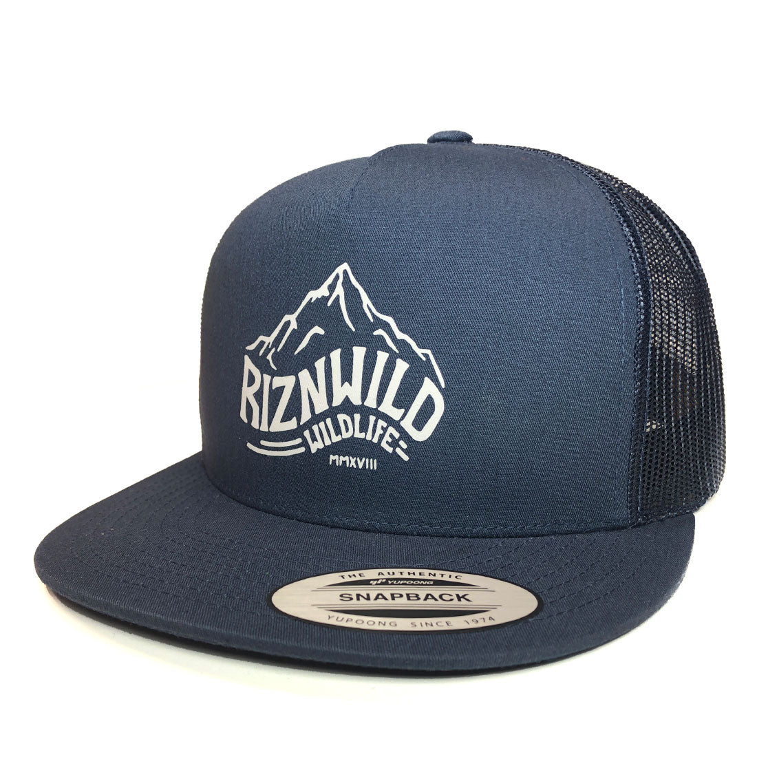 ROCKIES FLAT BILL TRUCKER HAT IN NAVY