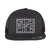 PARALLEL FLAT BILL TRUCKER HAT IN BLACK