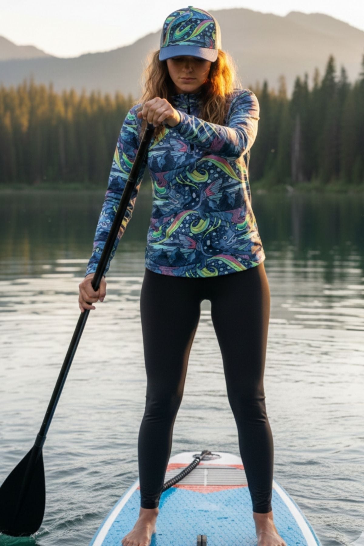 HaliBorealis Abstract Trucker Hat