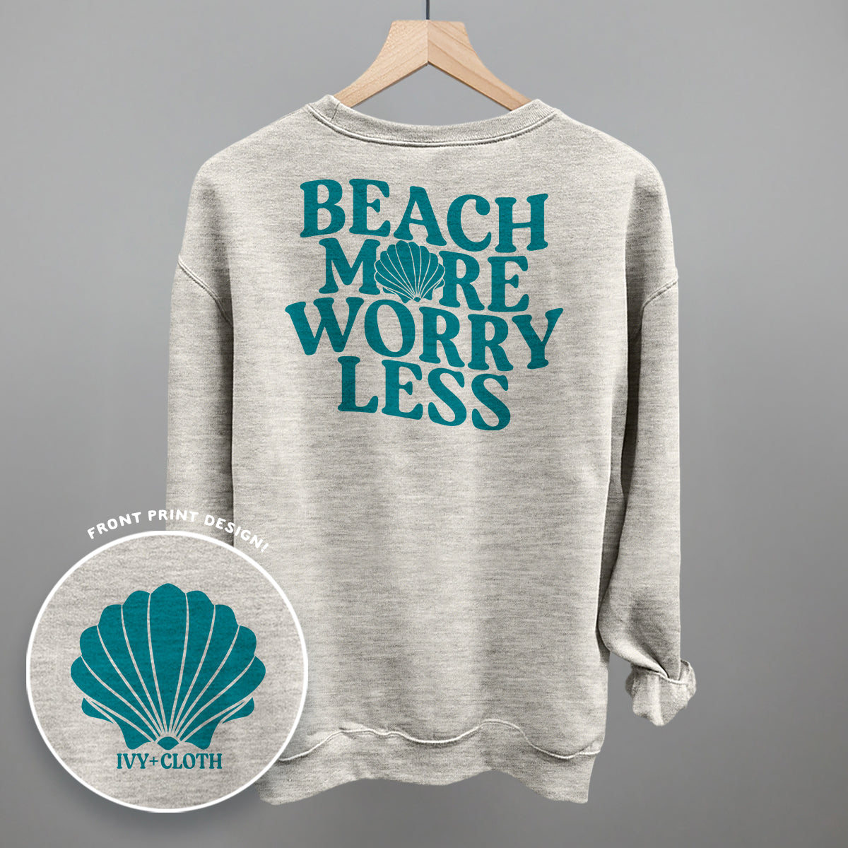 Beach More Worry Less (Back Print)