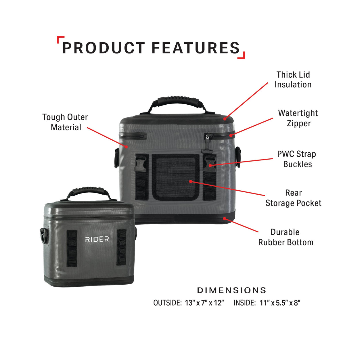 RC-101 Rider PWC single Cooler