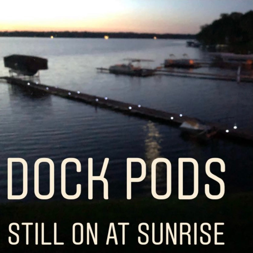 LED Dock &amp; Deck Pods - Solar Powered Light Dots