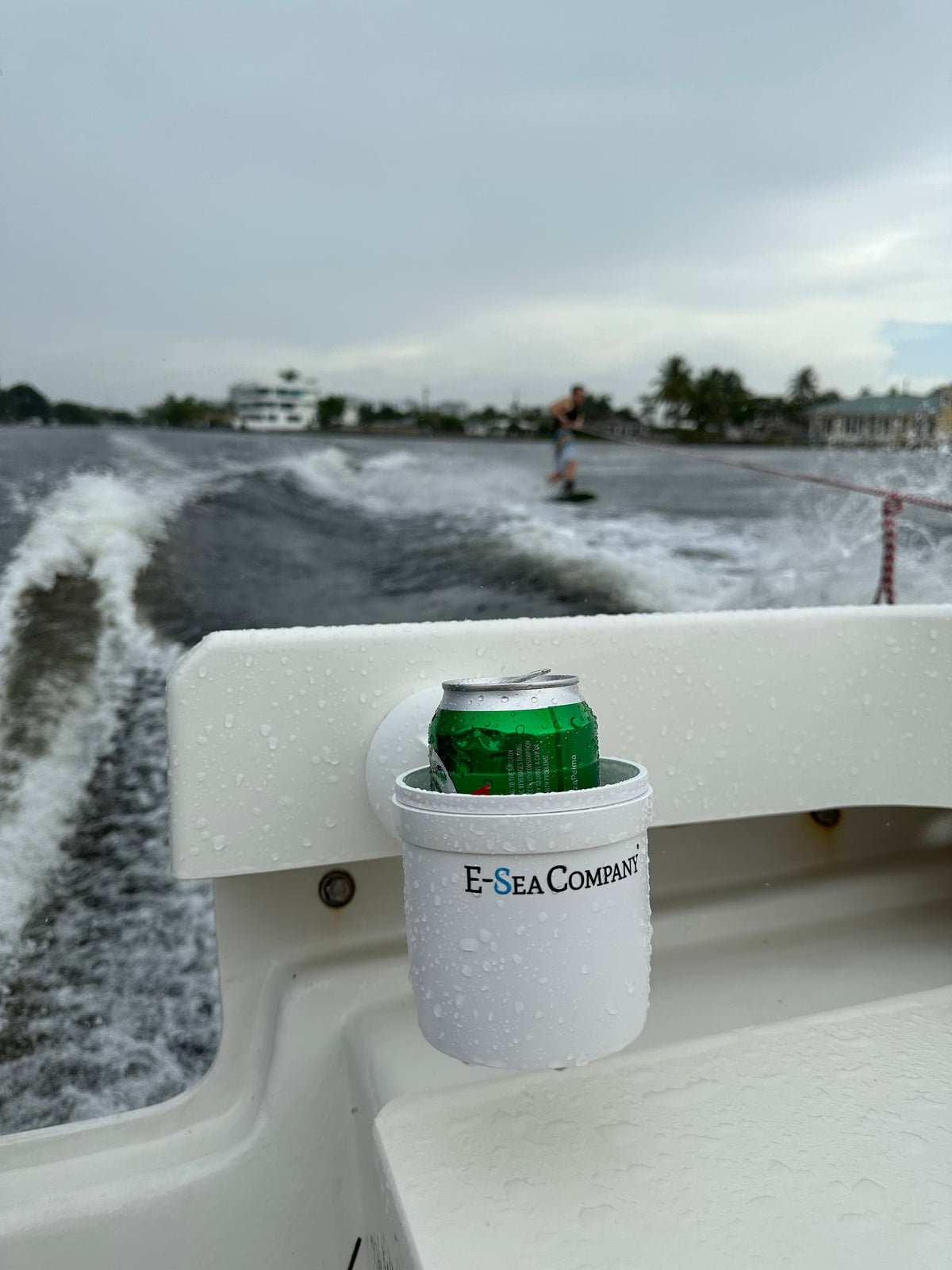 E-Sea Cup Adjustable-Suction Mounted Adjustable Angle Cup Holder-White