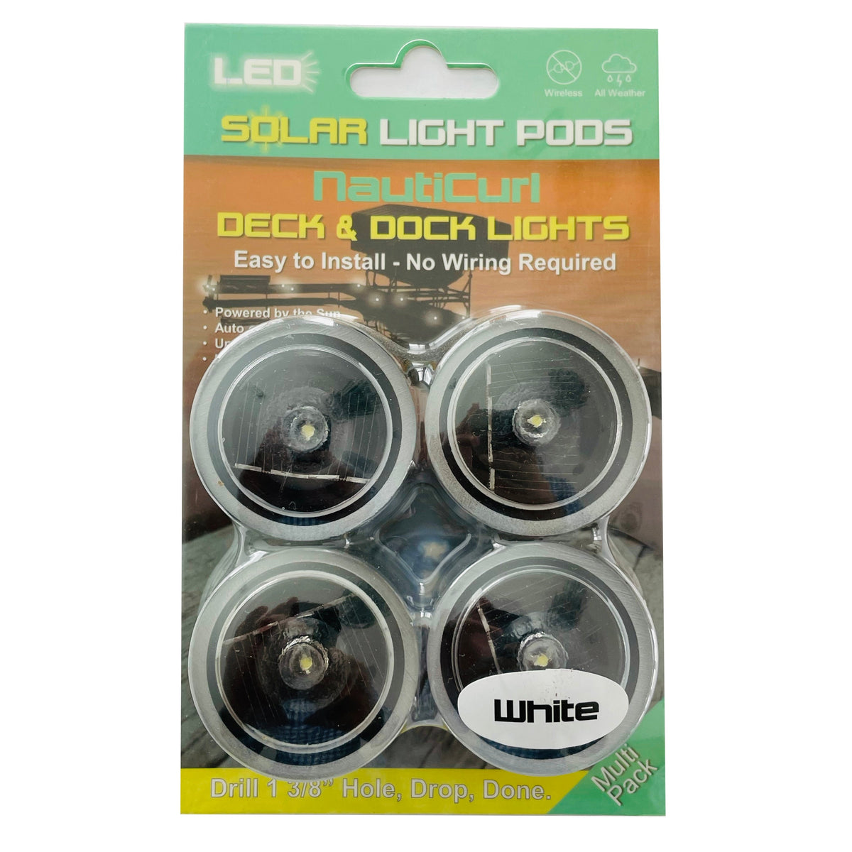 LED Dock &amp; Deck Pods - Solar Powered Light Dots