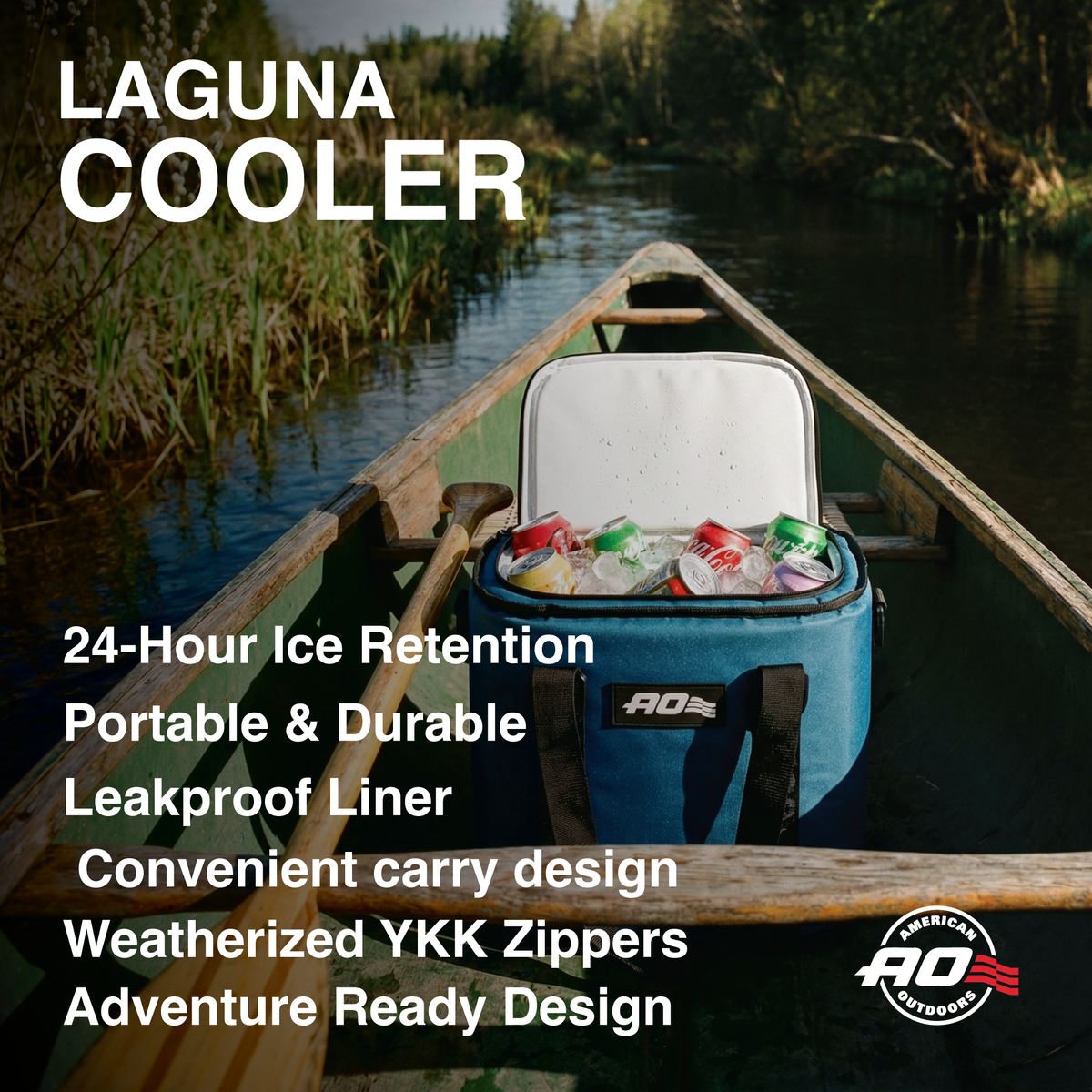 Laguna Canvas 18 Can Cooler - Ocean