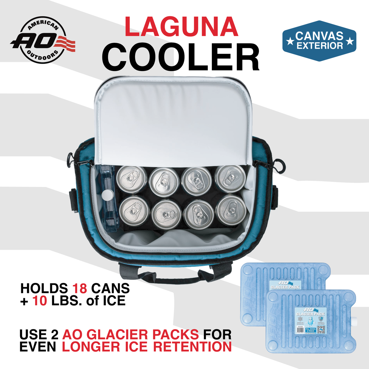Laguna Canvas 18 Can Cooler - Ocean