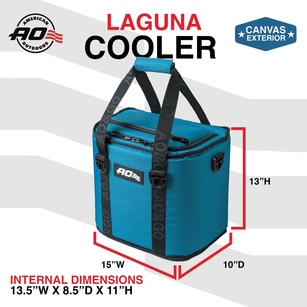 Laguna Canvas 18 Can Cooler - Ocean