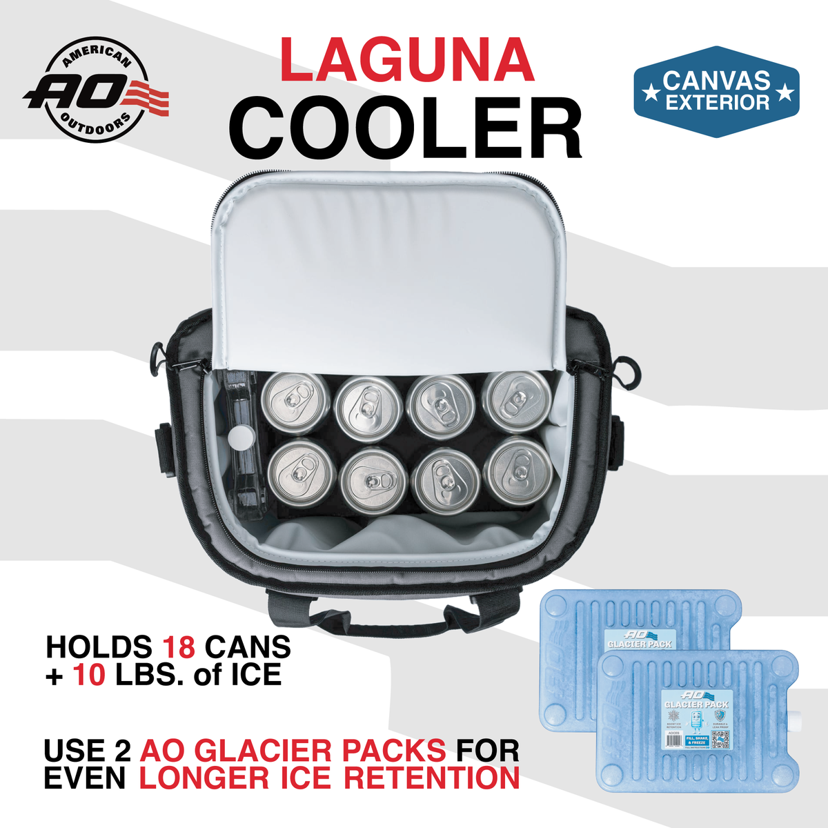 Laguna Canvas 18 Can Cooler - Smoke